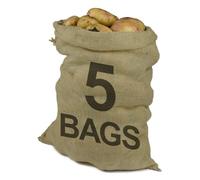 PRObag - Hessian Sacks - PREMIUM GRADE - Jute, Burlap Sacks for Potatoes Vegetables Fruit - Potato Sacks Extra Strong (10, 45x60cm) POTATOES NOT INCLUDED