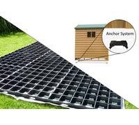 Probase 16Ft X 12Ft Garden Shed Base Kit - 80 Probase Grids + 4 Anchor Blocks - Includes Heavy Duty Membrane And Delivery