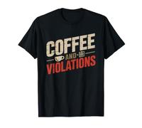 Probation Officer Who Drinks Coffee Files Violation Reports T-Shirt