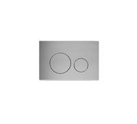 Probaty Bathrooms Dual Flushing Plate Chrome Round Button Wall Hung Toilet 1.14M Concealed Cistern-Mounted