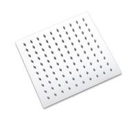 Probaty Bathrooms Ultra Slim Square Power Shower - Stainless Steel Rainfall Head With High Pressure Performance, 200mm