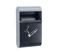 Probbax Wall Ashtray, Metal, Black, 6 x 25 x 15 cm
