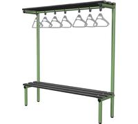 Probe 1500mm Single Sided Overhead Bench (Black Polymer)