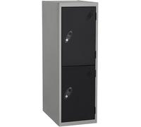 Probe 2 Door Half Height - Black Locker