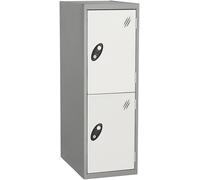 Probe 2 Door Half Height - White Locker