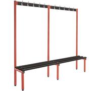 Probe 2000mm Single Sided Hook Bench (Black Polymer)