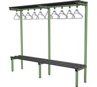 Probe 2000mm Single Sided Overhead Bench (Black Polymer)