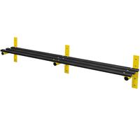 Probe 2000mm Wall Mounted Bench (Black Polymer)