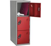 Probe 3 Door Half Height - Red Locker