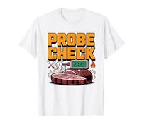 Probe Check Pitmaster Thermometer Humor Meat BBQ Science T-Shirt