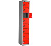 Probe Powerbox Eight Door Red Tablet Locker (with charging)