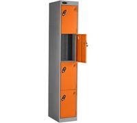 Probe Powerbox Four Door Orange Tablet Locker (with USB charging)