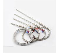 Probe Type Thermocouple K Stainless Steel Shielded Wire Thermal Resistance Temperature Sensor 1Pcs(2M Type K,100mm)