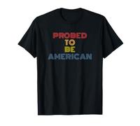 Probed to Be American Pun UFO Fan Retro T-Shirt