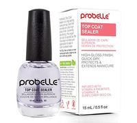 Probelle Top Coat Sealer, Quick Dry Nail Polish Top Coat, High Shine Glossy Nail Finish, Instantly Forms Clear Barrier For Enamel Protection, Fast Dry Manicure, Long Lasting Results, 0.5 fl oz/ 15 mL
