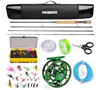 PROBEROS Fly Fishing Combo - 2.7M 8wt Rod & Reel Combo with 20pcs Flies, Line, Backing, Leader & Case