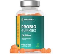 ProBio Gummies | 150 Billion Friendly Bacteria Per Bottle | Multi-Strain | 5 Billion x 60 Orange Flavour Gummies | for Men & Women | Vegan | 60 Count | by Horbaach
