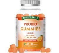 ProBio Gummies | Biotic Complex with Lactobacillus casei, Vitamins C, B3, B5 & B6 | Natural Orange Flavour | 60 Vegan Gummies for Men & Women | Nature's Truth