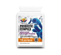 Probiotic Complex - Digestive Health - 40 Billion CFU - 15 Bacteria Strains - High Potency MAX Strength - Acidophilus Capsules (30 Capsules)