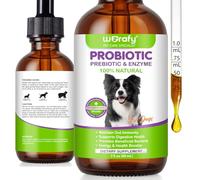 Probiotic for Dogs, Natural 3 in 1 Dog Probiotic Liquid Drops Supports Digestive & Immune Function, Dog Probiotics Supplement, Great for All Dogs, Bacon Flavor - 60ml / 2 fl.oz
