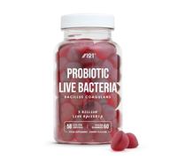 Probiotic Gummies 5B CFU - Bacillus Coagulants Bio Live Bacteria Supplement - 60 Vegan Gummies - Cherry Flavour - by Alpha01
