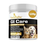 Probiotic Powder for Dogs & Cats (120g) | 5 Billion CFU per Scoop | Pre & Probiotic Digestive Supplement for Gut Health - Chicken Flavour -By NATURES PET