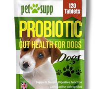 Probiotic Tablets for Dogs | Supports Gut Health, Stool Quality & Digestive Balance, Bad Breath | Lactobacillus Acidophilus 500 Million CFU | Daily Use | 120 Tablets