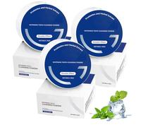 Probiotic Whitening Toothpaste, Teeth Whitening Powder, Removes Stains for Coffee Tea and Tobacco, Strengthening and Enamel Protection, Fluoride-Free, for Gum Health & Fresh Breath (3pcs)