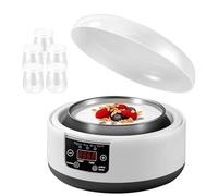 Probiotic Yogurt Maker 1.2L Automatic Digital Yogurt Machine with Adjustable Time & Temp Control 304 Stainless Steel Inner Pot and 5 Portable Cups for Home Use