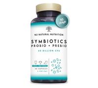 Probiotics and Prebiotics Supplement 40 Billion CFU. 6 Probiotic Strains, 60 Vegan Chlorophyll Capsules. N2 Natural Nutrition