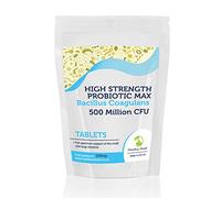 Probiotics Bacillus Coagulans 500 Mln CFU 250mg x 120 Tablets Pills in Resealable Packet Bags Health Food Supplements Nutrients Healthy Mood UK