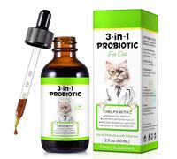 Probiotics for Cats, 3-in-1 Probiotics for Cats with Digestive Enzymes & Prebiotics,Support Gut Health, Immune Health, for All Breed Ages 60 ml