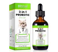 Probiotics for Cats, Cat Probiotic Drops with Prebiotic and Enzymes, Cat Probiotics Supplement Help Digestive Support Gut Health, Boosts Immunity, for All Breed Ages 60 ml