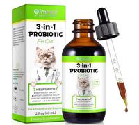 Probiotics for Cats - Cat Probiotic for Digestive & Gut Health, 3-IN-1 Liquid Probiotics Supplements Fast Acting for Constipation, Diarrhea and Gas with Prebiotic & Digestive Enzymes