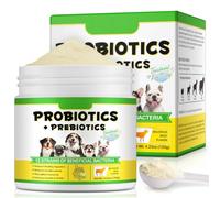 Probiotics for Dogs - 12 Strains, 5 Billion CFU | Probiotic Powder for Dogs with Prebiotics, Vitamins A, E & Zinc | Dog Probiotic Supplements for Digestive Wellness