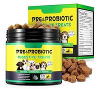 Probiotics for Dogs, 120 Soft Chews with Pumpkin, Flaxseed & Prebiotics | Digestive Health, Gut Balance, Itch Relief, Immune Support, Skin & Coat Care | Duck Flavor, All Breeds & Sizes