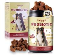 Probiotics for Dogs - 240 Soft Chews Digestive Health Supplement for Gut Flora Balance, Digestion, Immune Function, Healthy Coat - All Breeds Duck Flavor