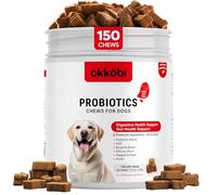 Probiotics for Dogs Chews 150PCs - US Formula with Dog Probiotics, Enzymes & Natural Ingredients - Digestive, Gut Health & Diarrhea Support - Beef