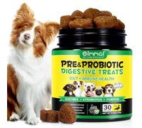 Probiotics for Dogs, Dog Digestive Health Gut,30 Probiotic Chews with Digestive Enzymes for Immune Bowel Support, Gut Flora Allergy Itch Relief, Bad Breath (30 Chews)