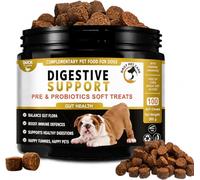 Probiotics for Dogs - Dog Probiotic Soft Chews Duck Flavour with 5 Billion CFU Pre & Probiotics - Daily Digestive & Gut Support Supplement for Dogs - Pumpkin & Linseed Oil - 100 Chews