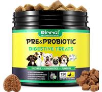 Probiotics for Dogs,Dog Probiotics for Dogs Digestive Enzymes, Gut Health,Itchy Skin, Allergies, Yeast Balance,Immune System and Overall Health Supports,120 Soft Chews,Perking Duck Flavor