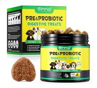Probiotics for Dogs, Probiotics Supplements (120 Chews) with Pumpkin Powder & Flaxseed Powder for Dog, Immune Function & Digestive Support, Dog Probiotic Chews Great for All Breeds Dogs, Duck Flavour