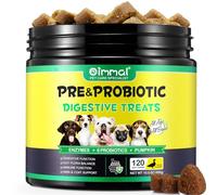 Probiotics for Dogs, Probiotics Supplements (120 Chews) with Pumpkin Powder & Flaxseed Powder for Dog, Immune Function & Digestive Support, Dog Probiotic Chews Great for All Breeds Dogs, Duck Flavour