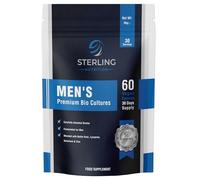 Probiotics for Men Capsules - 20 Billion CFU Premium Bio Cultures | Vegan with Nettle Root, Selenium, Zinc & B6 for Gut, Immunity & Male Health | 60 Capsules, 30 Days | STERLING NUTRITION