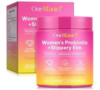 Probiotics for Women Gummy Bears, Vaginal Probiotic Gummy Candies, Helps Maintain Ph Balance, Supports Vaginal Flora, Vegan, Pineapple Flavour 60 Pcs