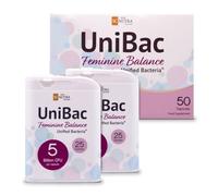 Probiotics for Women | Vaginal Probiotics | Thrush, Cystitis, UTI & Bacterial Vaginosis | UniBac Feminine Balance Intimate Flora | Capsules - 50 Count