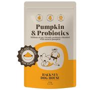 Probiotics & Pumpkin Powder for Dogs 225g | Gut Health | Hackney Dog House | 45 daily servings. Real pumpkin purée powder with a pre & probiotic blend for gut health. Made in the UK.