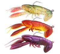 PROBITE Crawfish Fishing Lure - Pre-Rigged Soft Bait with Lead Weight - Weedless Design, Realistic Action - Durable for Bass, Trout, Crappie in Freshwater & Saltwater