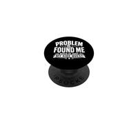 Problem Found Me Funny Math Solver Graphic PopSockets Adhesive PopGrip