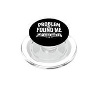 Problem Found Me Funny Math Solver Graphic PopSockets PopGrip for MagSafe